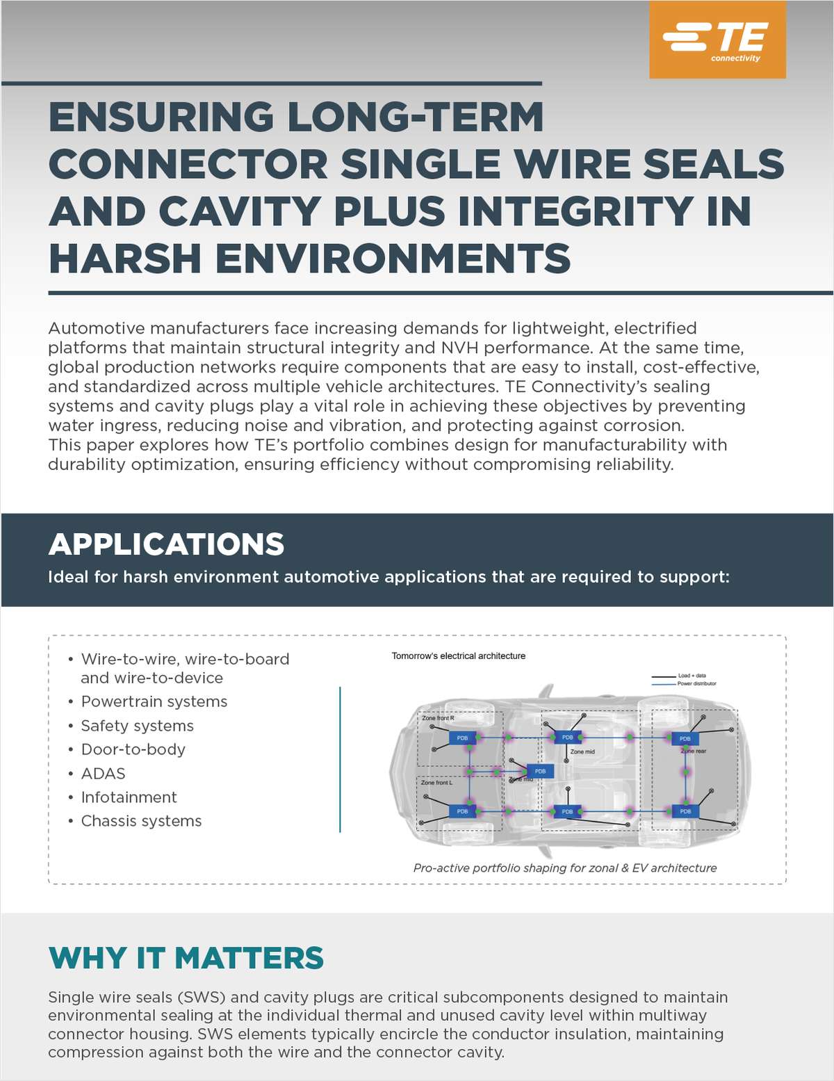 ENSURING LONG-TERM CONNECTOR SINGLE WIRE SEALS  AND CAVITY PLUS INTEGRITY IN HARSH ENVIRONMENTS