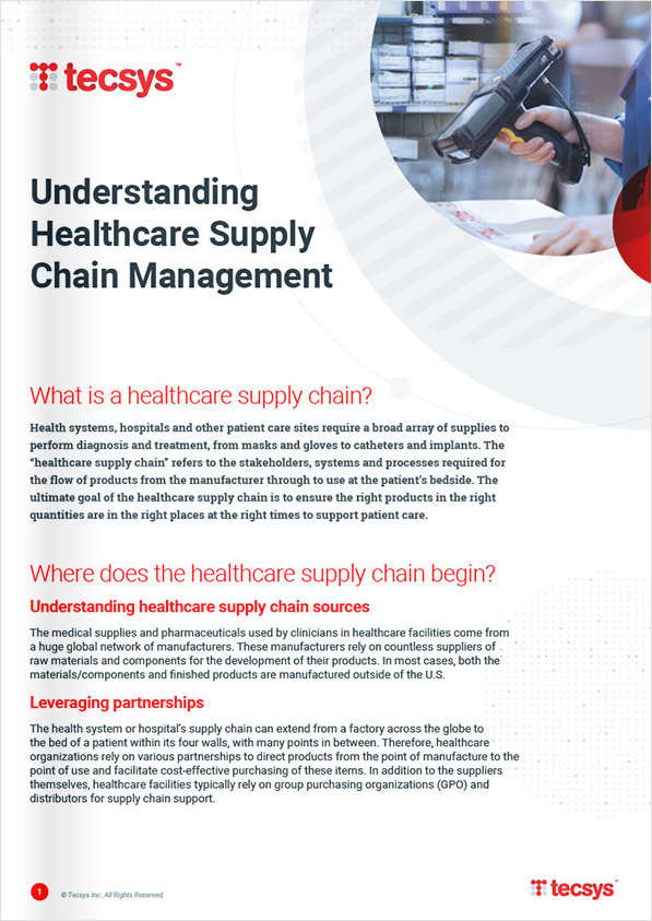 Understanding Healthcare Supply Chain Management