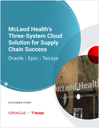 McLeod Health's Three-System Cloud Solution for Supply Chain Success