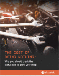 Measure up with Tekmetric's 'The Cost of Doing Nothing' eBook. Discover the high price of resistance to new technology in auto repair and how innovation can propel your shop. 