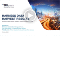 Harness Data, Harvest Results