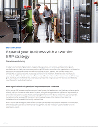 Expand Your Business With a Two-Tier ERP Strategy
