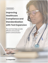 Improving Healthcare Compliance and Standardization with Text Expansion