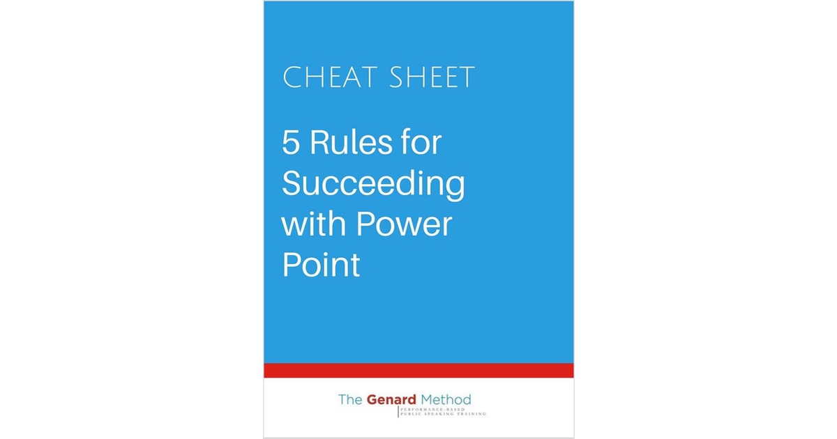 5 Rules for Succeeding with PowerPoint