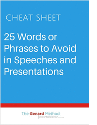 25 Words or Phrases to Avoid in Speeches and Presentations