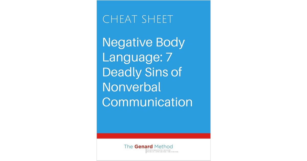 Negative Body Language: 7 Deadly Sins of Nonverbal Communication