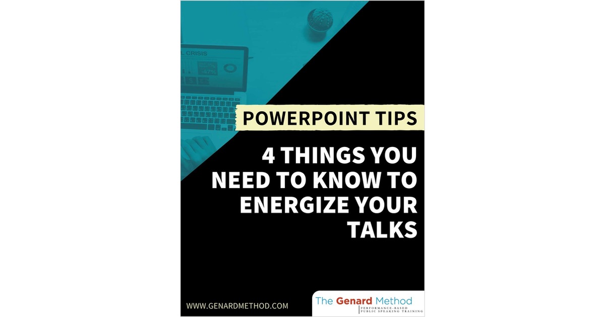 PowerPoint Tips - 4 Things You Need to Know to Energize Your Talks