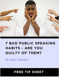 7 Bad Public Speaking Habits -- Are You Guilty Of Them?
