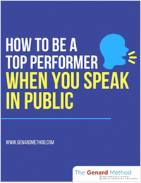 How to Be a Top Performer When You Speak in Public