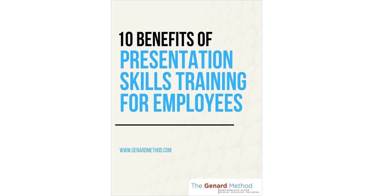10 Benefits of Presentation Skills Training for Employees