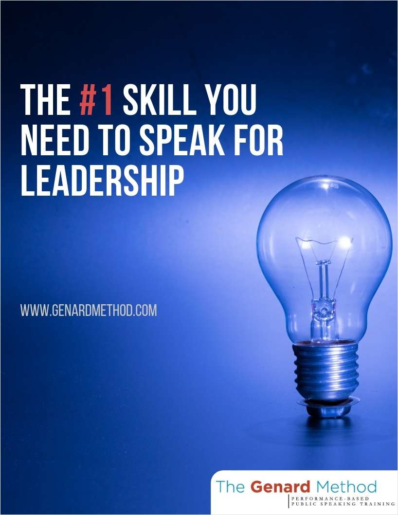 The #1 Skill You Need to Speak for Leadership