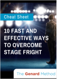 10 Fast and Effective Ways to Overcome Stage Fright
