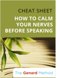 How to Calm Your Nerves Before Speaking
