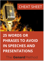 25 Words to Avoid in Speeches and Presentations