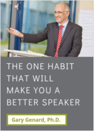 The One Habit That Will Make You a Better Speaker