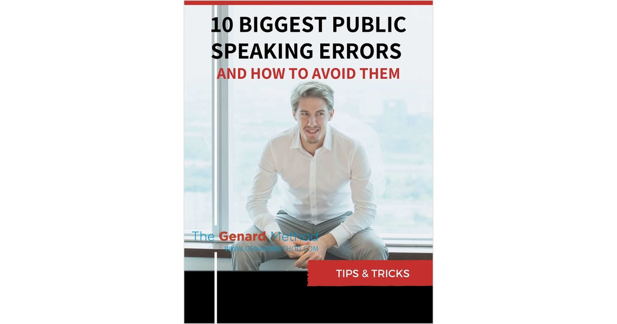10 Biggest Public Speaking Errors (and How to Avoid Them)
