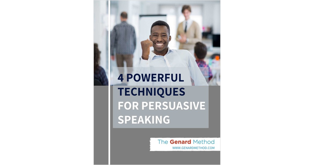 4 Powerful Techniques For Persuasive Speaking