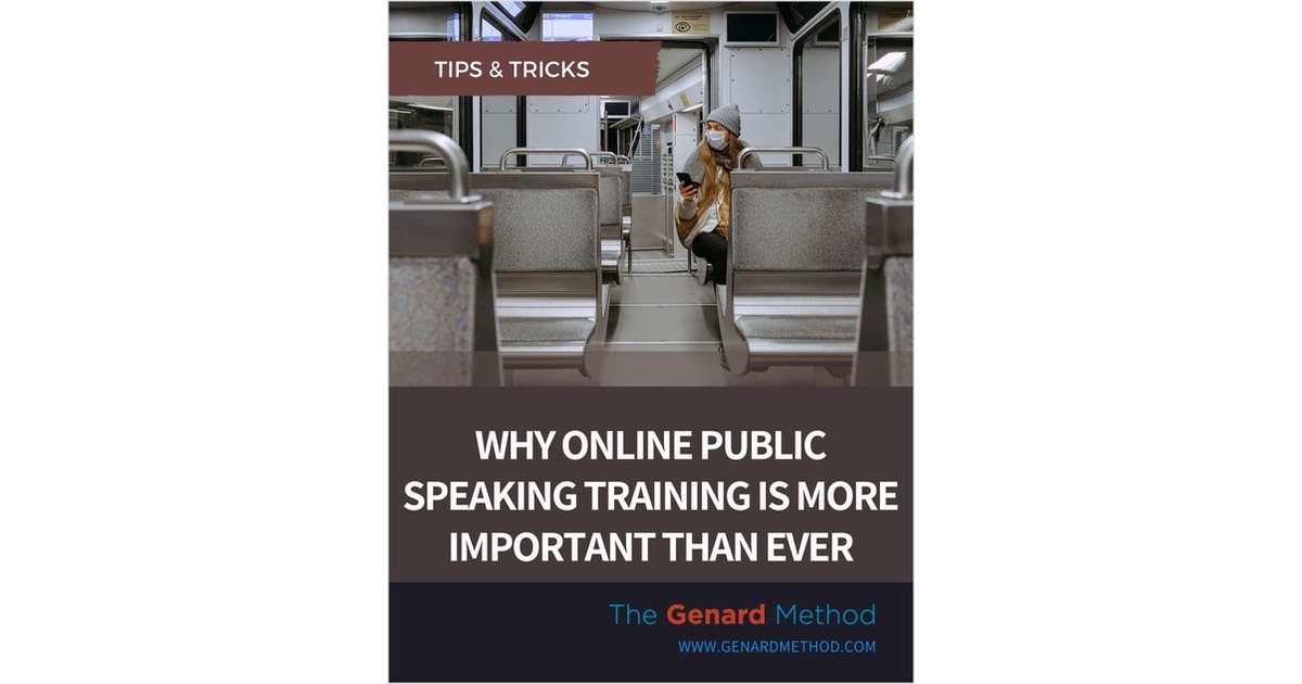 Why Online Public Speaking Training Is More Important Than Ever