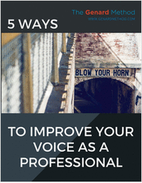 5 Ways to Improve Your Voice as a Professional