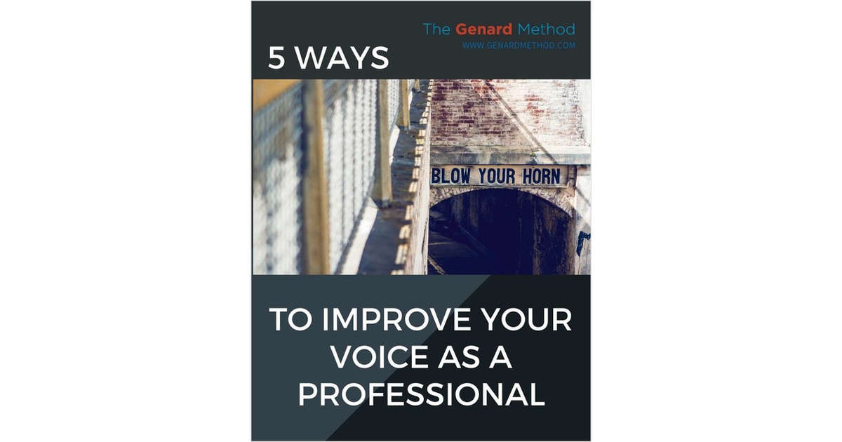 5 Ways to Improve Your Voice as a Professional