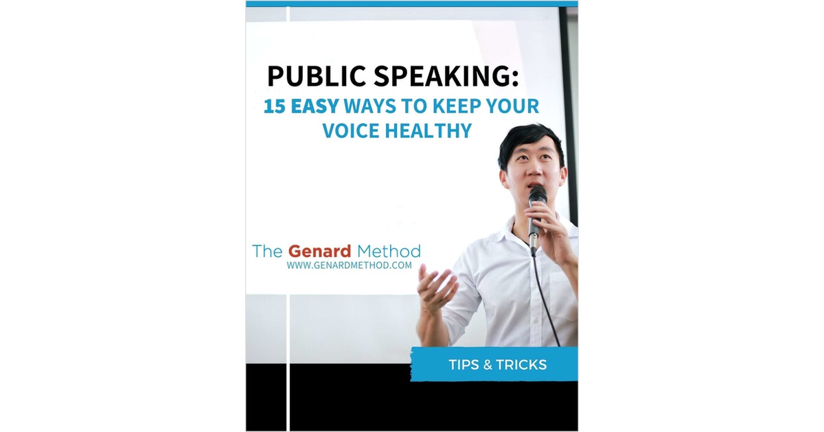 Public Speaking: 15 Easy Ways to Keep Your Voice Healthy
