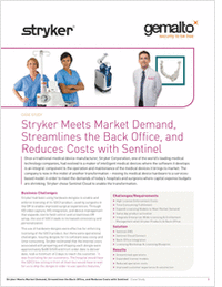 Stryker Meets Market Demand, Streamlines the Back Office, and Reduces Costs with Sentinel