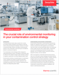The crucial role of environmental monitoring in your contamination control strategy