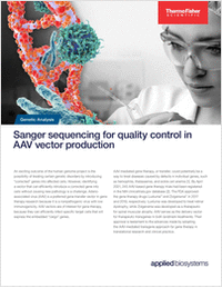 Sanger Sequencing for Quality Control in AAV Vector Production