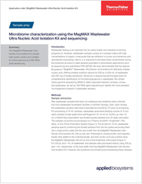 Microbiome Characterization Using the MagMax Wastewater Ultra Nucleic Acid Isolation Kit and Sequencing