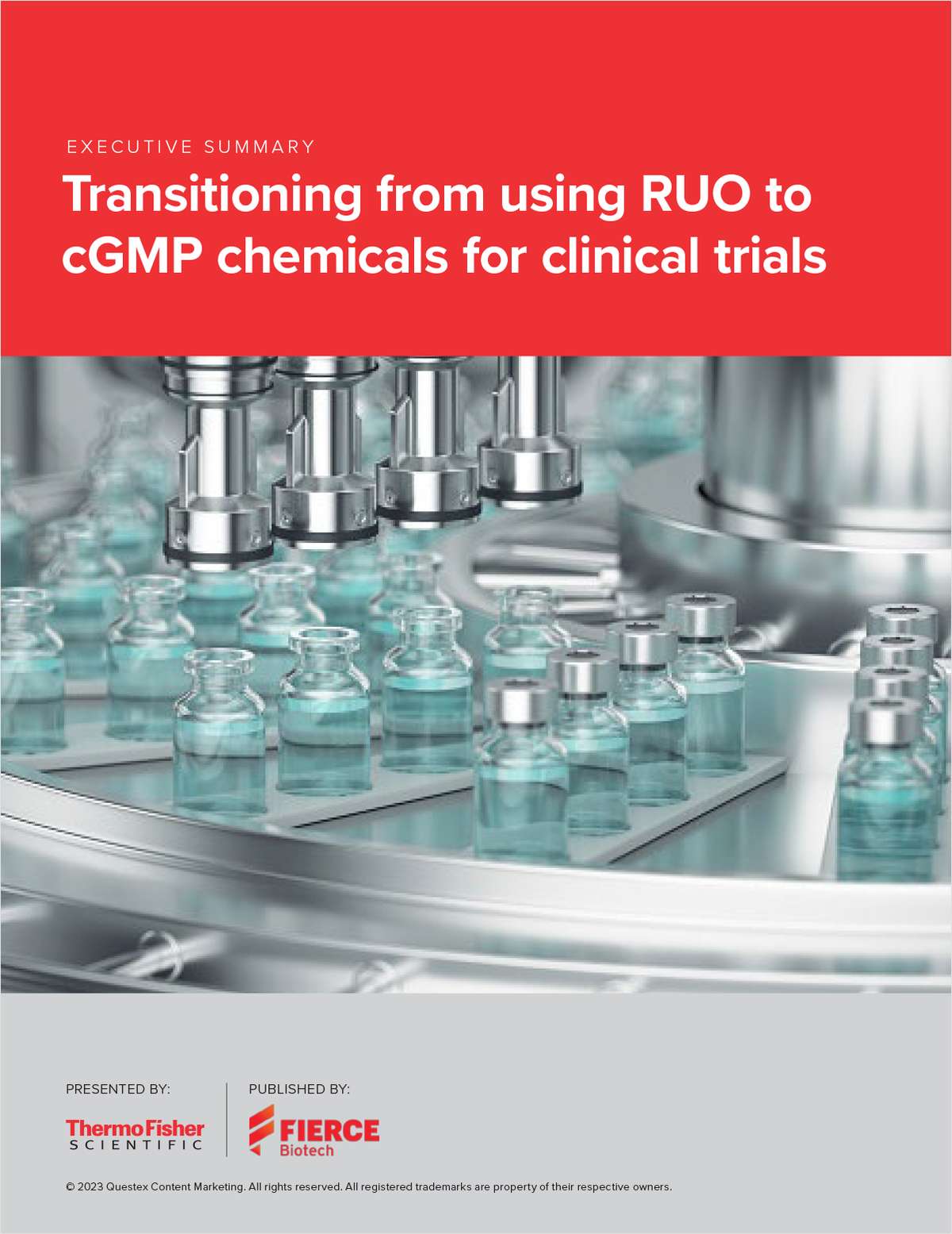 Transitioning from RUO to CGMP for clinical trials