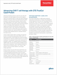 Advancing CAR-T Cell Therapy with CTS TrueCut Cas9 Protein
