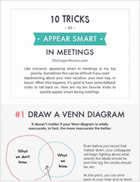 10 Tricks to Appear Smart in Meetings