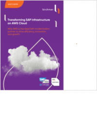 Transforming SAP infrastructure on AWS Cloud