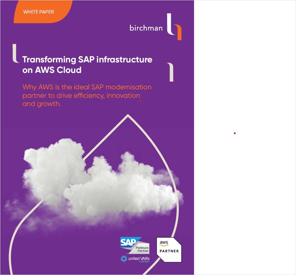 Transforming SAP infrastructure on AWS Cloud