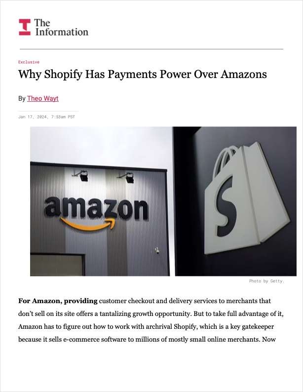 Why Shopify Has Payments Power Over Amazon