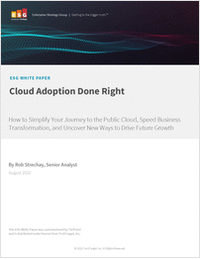ESG White Paper: Cloud Adoption Done Right