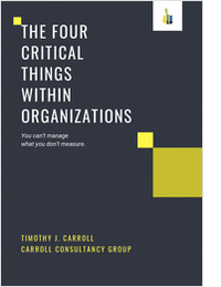 The Four Critical Things within Organizations