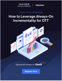 How to Leverage Always-On Incrementality for OTT