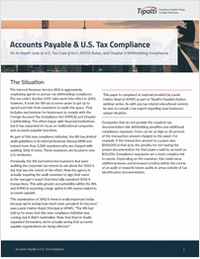 Accounts Payable & U.S. Tax Compliance