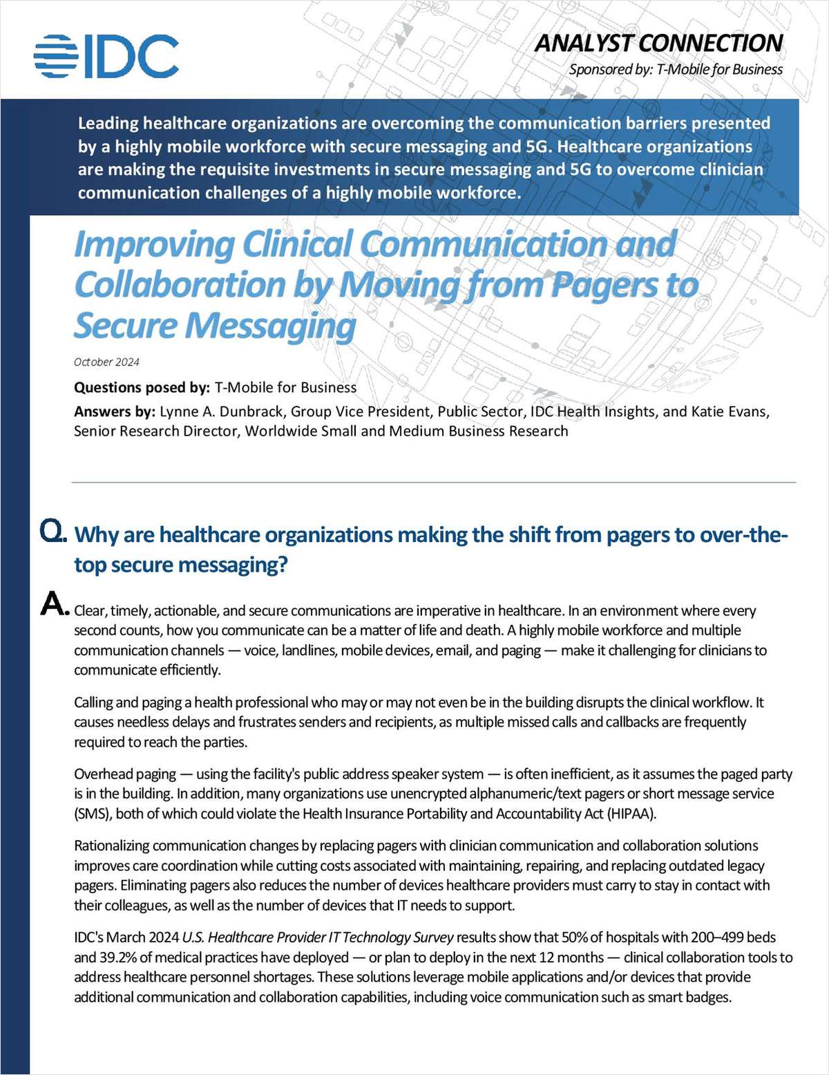Making the Shift from Pagers to Secure Messaging to Improve Clinical Communications and Collaboration