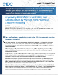 Making the Shift from Pagers to Secure Messaging to Improve Clinical Communications and Collaboration