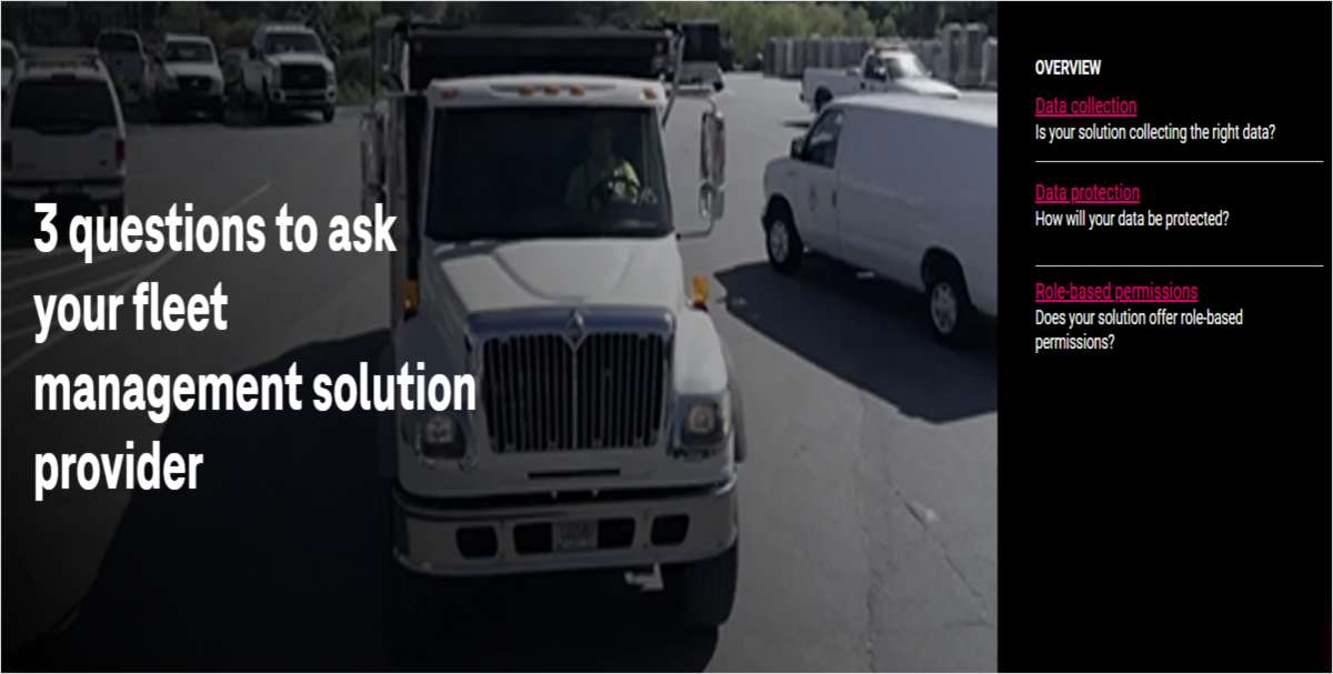 3 Questions to ask your Fleet Management Solution Provider