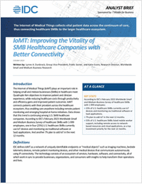 IoMT: Improving the Vitality of SMB Healthcare Companies with Better Connectivity