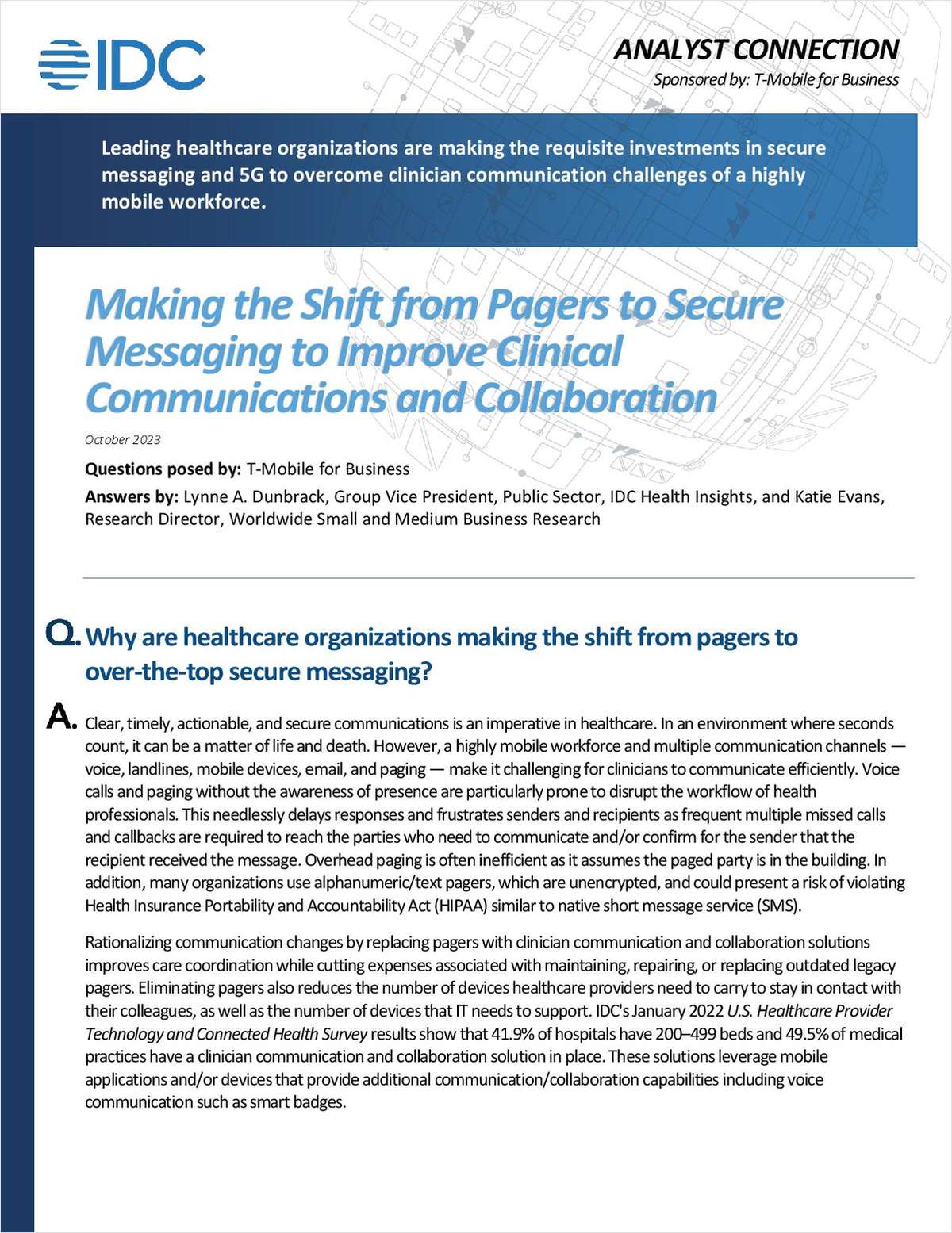 Analyst Report: Secure Healthcare Communications