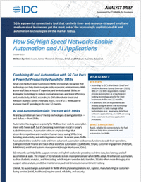 How 5G/High Speed Networks Enable Automation and AI Applications