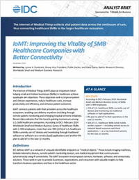 IoMT: Improving the Vitality of SMB Healthcare Companies with Better Connectivity