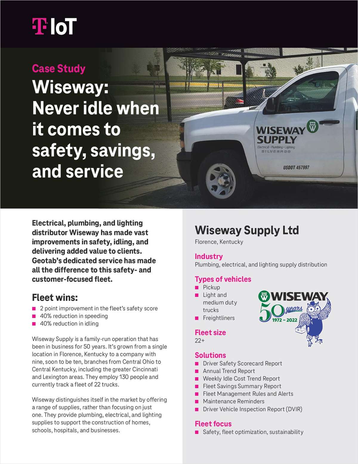 Wiseway: Never idle when it comes to safety, savings, and service
