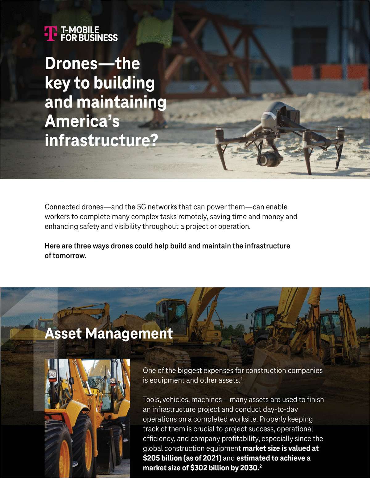 Drones--the key to building and maintaining  America's infrastructure