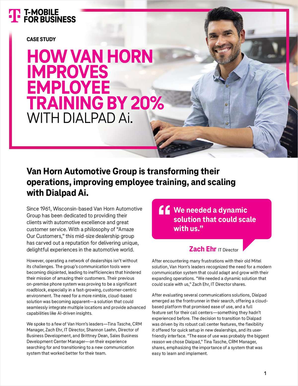 How Van Horn Improves Employee Training By 20% With Dialpad Ai