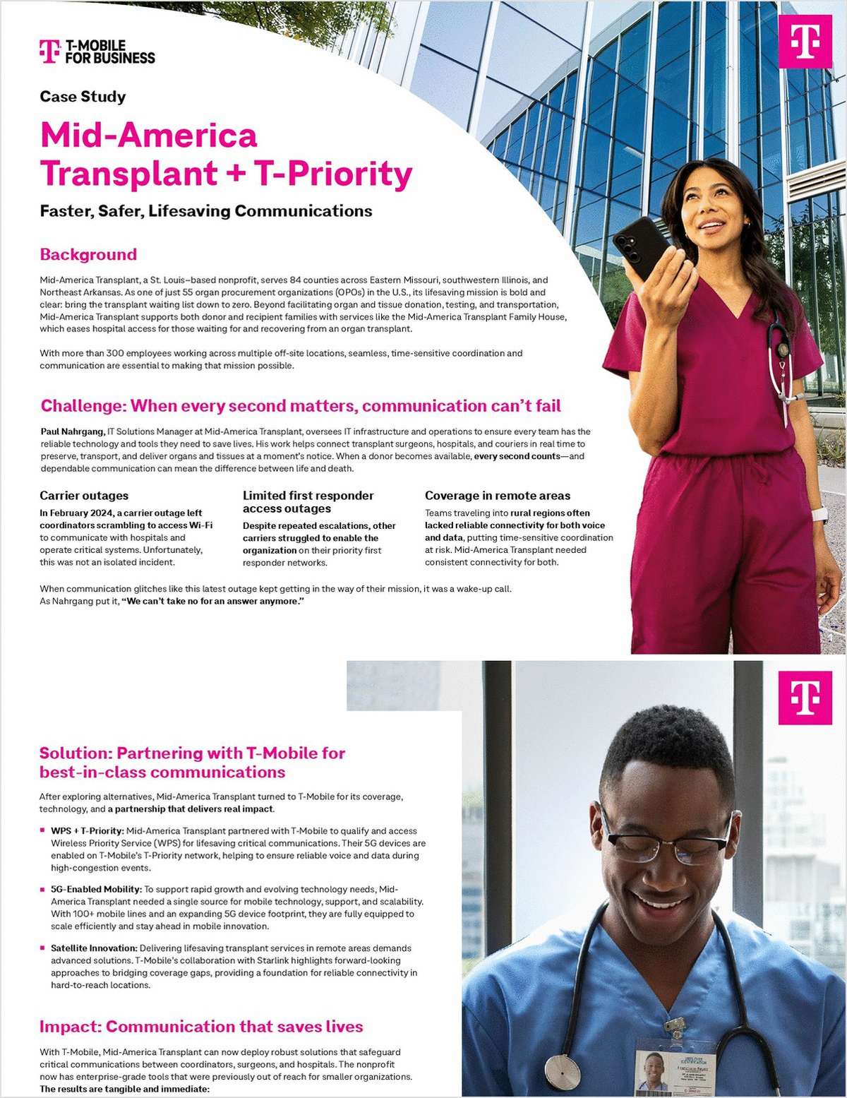 Medical Services Case Study: Providing Faster, Safer, Lifesaving Communications with T-Priority